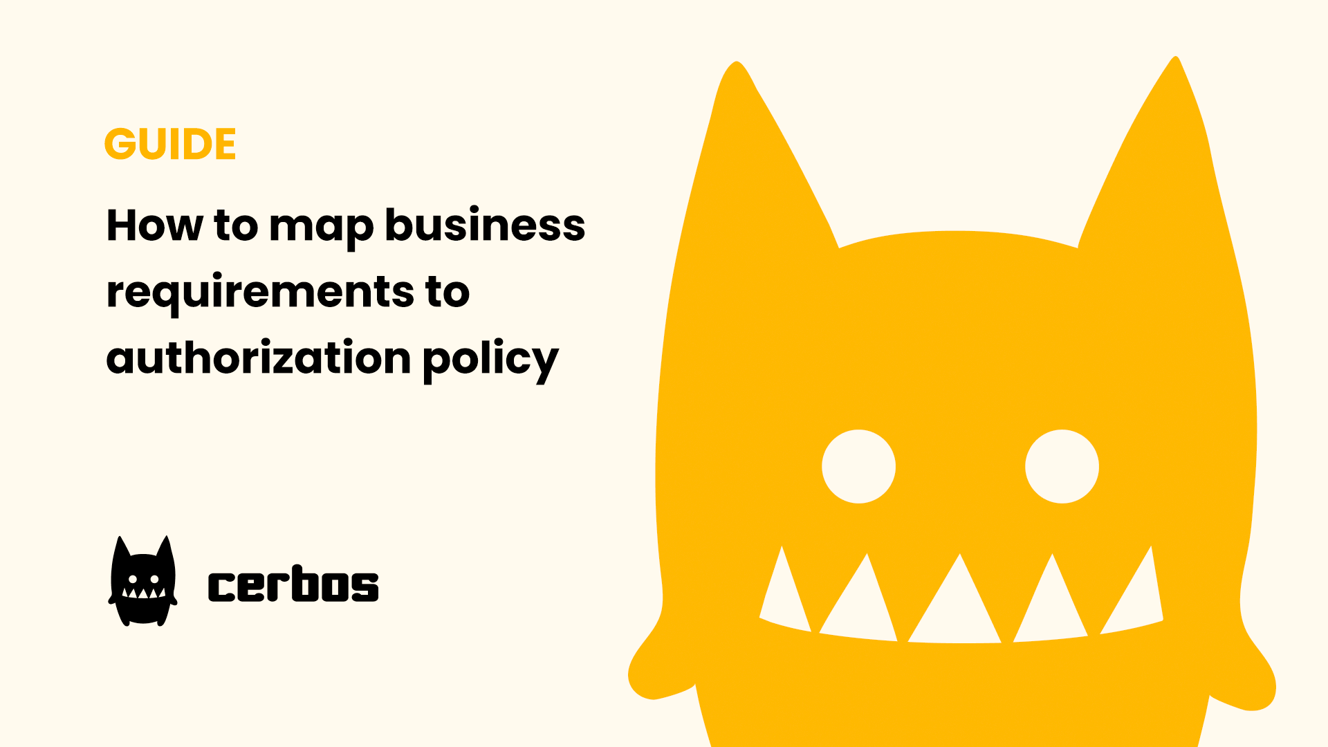 Mapping business requirements to authorization policy