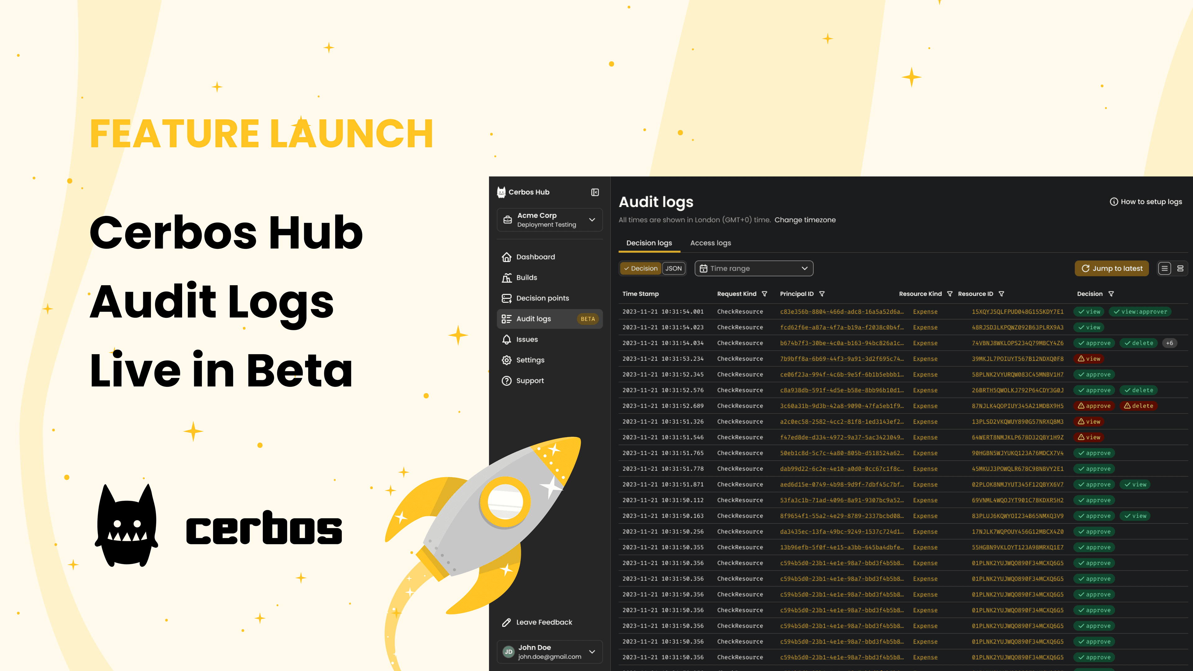 Cerbos Hub Audit Logs Live in Beta