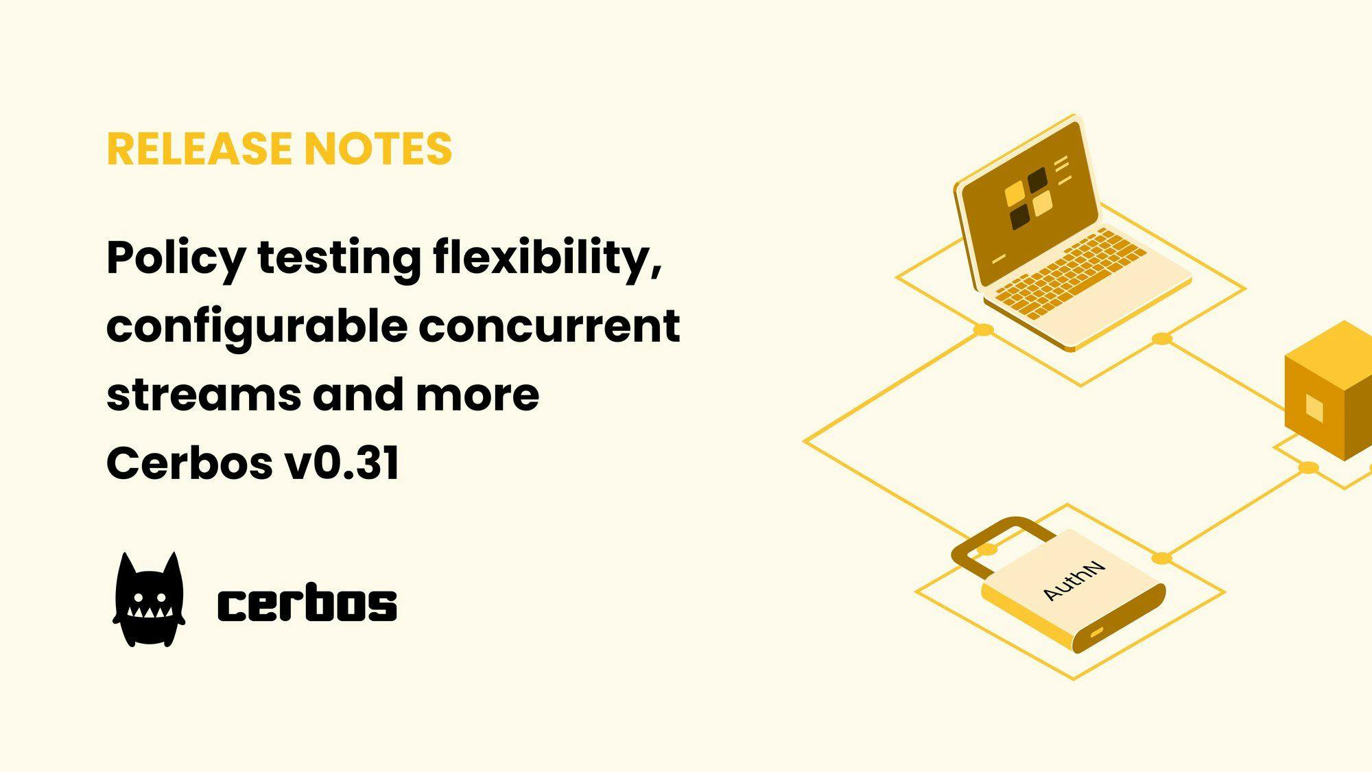 Policy testing flexibility, configurable concurrent streams, and more - Cerbos v0.31