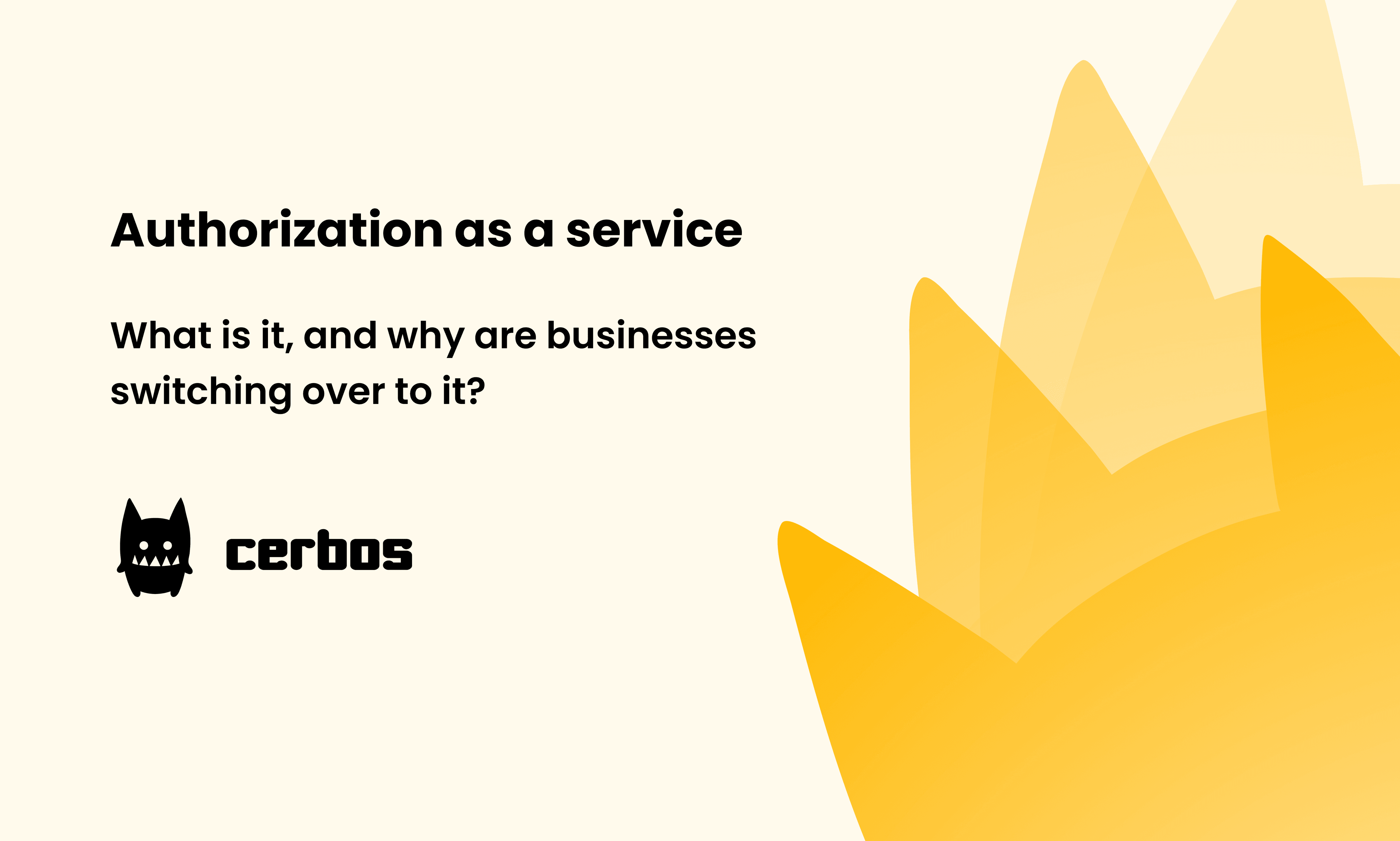 What is authorization as a service?