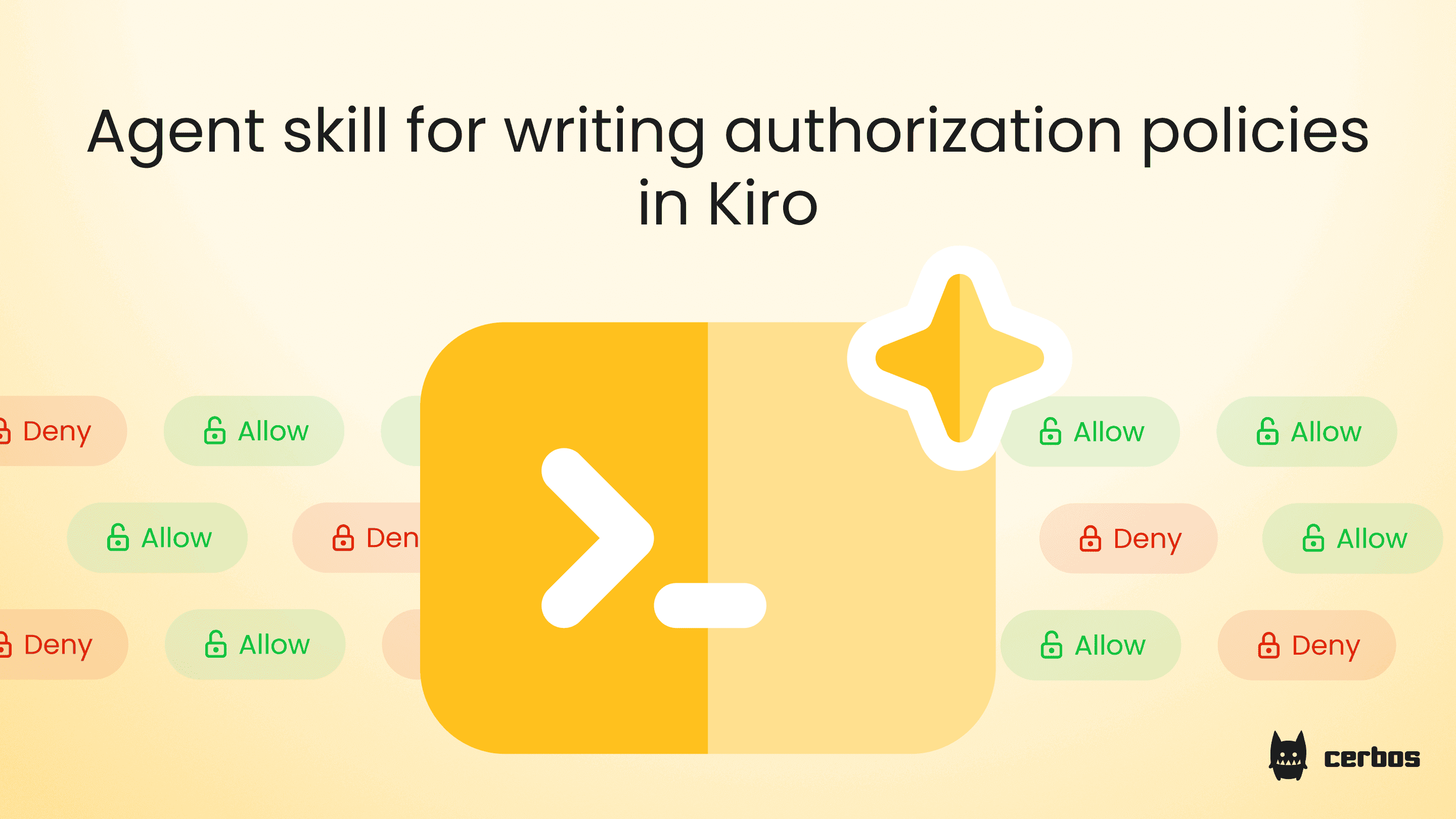 Agent skill for writing authorization policies in AWS Kiro