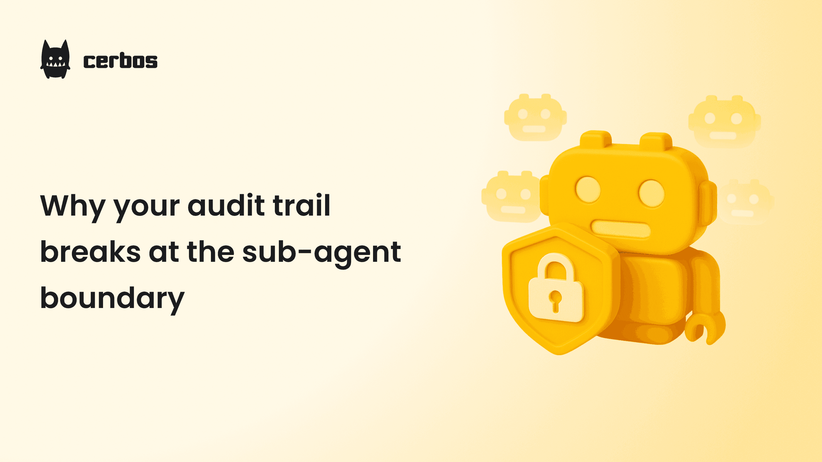 Why your audit trail breaks at the sub-agent boundary