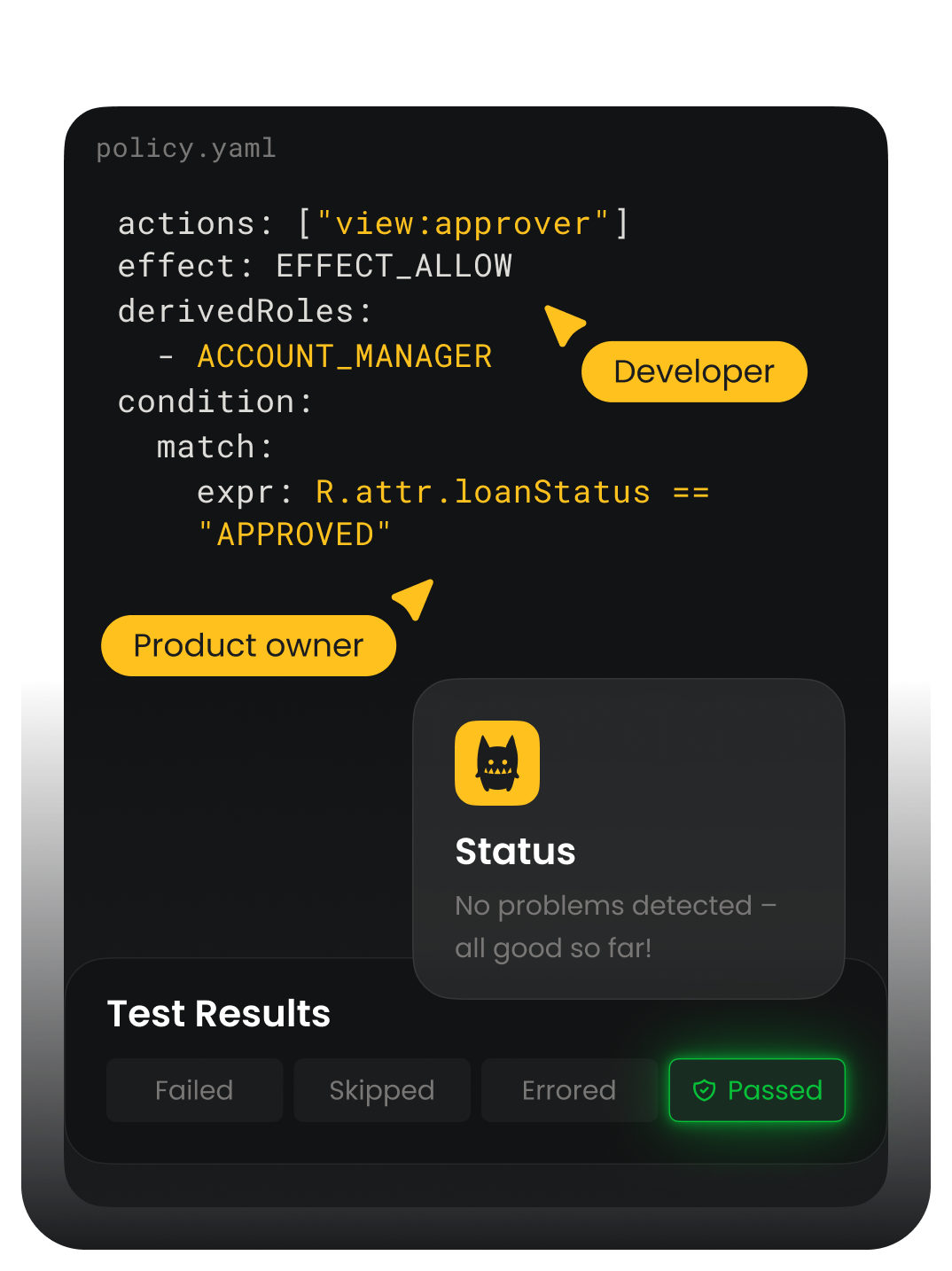 Write, test, and iterate policies
