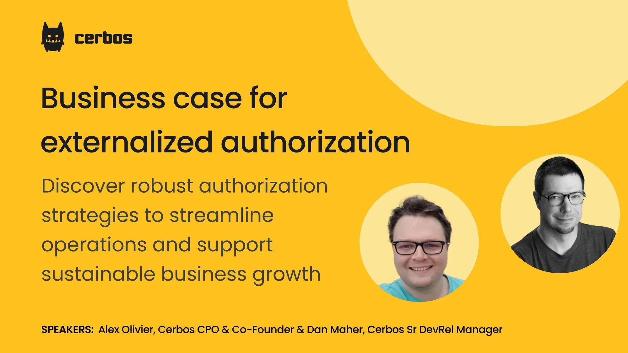 Business case for externalized authorization