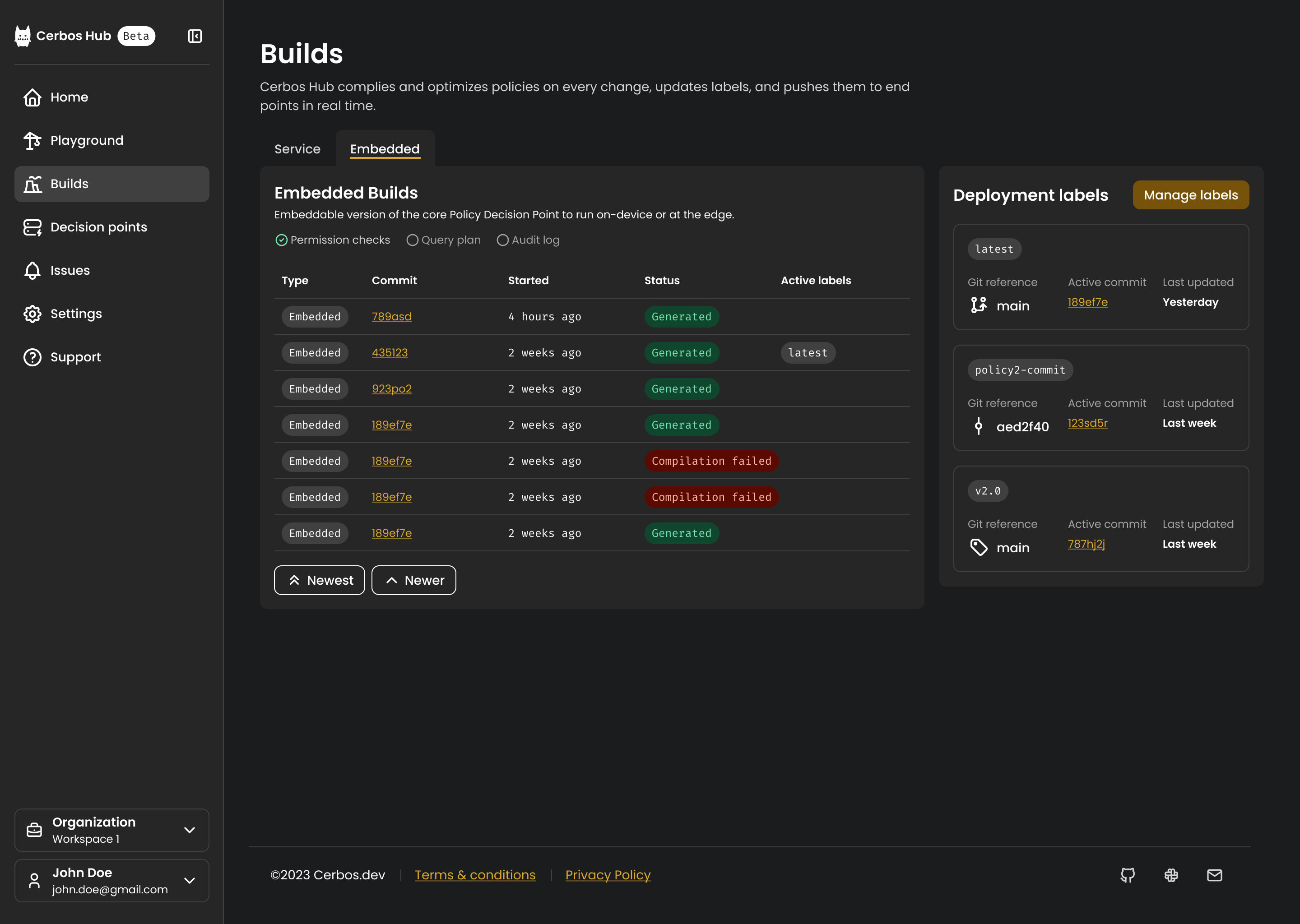 simplified policy screenshot